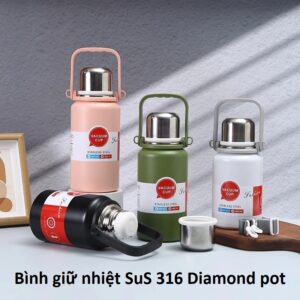 Bình giữ nhiệt SuS 316 Diamond pot 1000ml. KSWT
